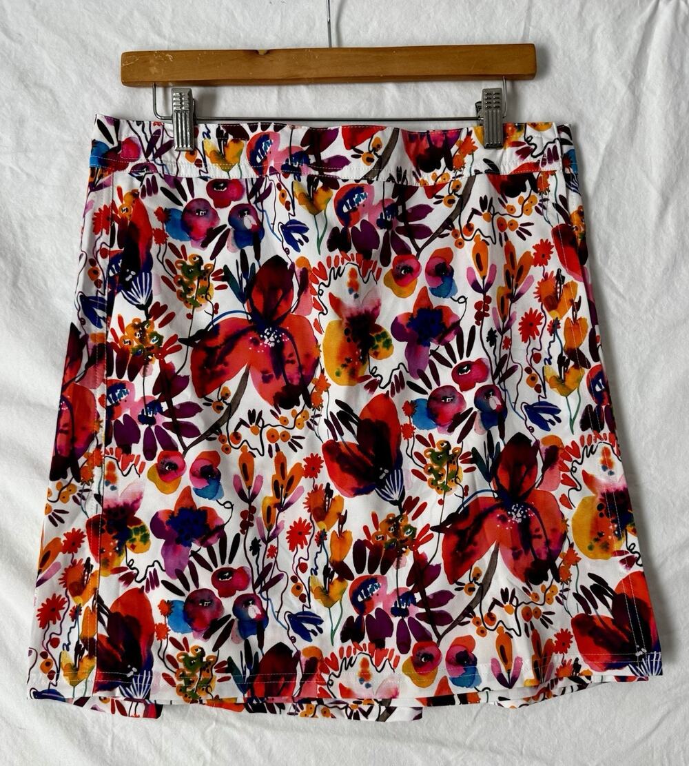 RipSkirt Hawaii Pool Wrap Skirt Size M Floral Print Resort Cruise Beach